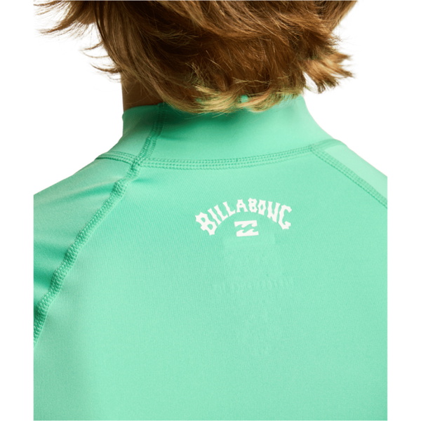 2026 Billabong Junior Waves All Day Long Sleeve Rash Vest EBBWR00100 - Acid Green